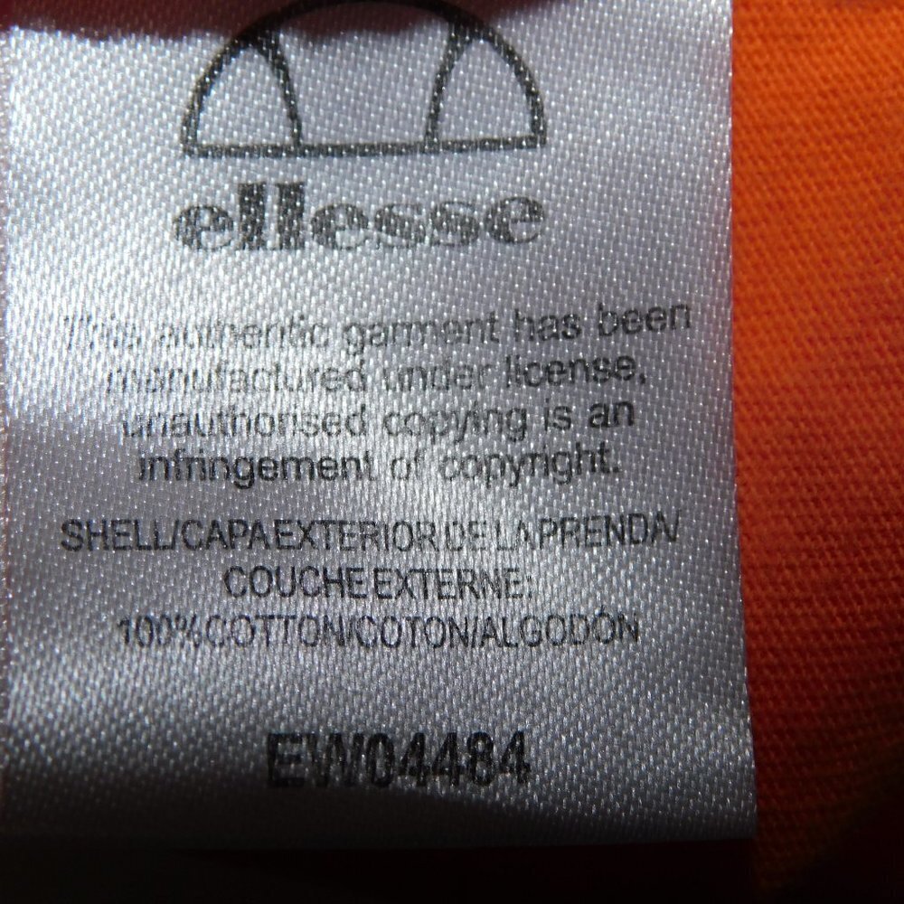 Ellesse  Logo Heritage Orange Alberta crop top T Shirt Womens L - Picture 3 of 9